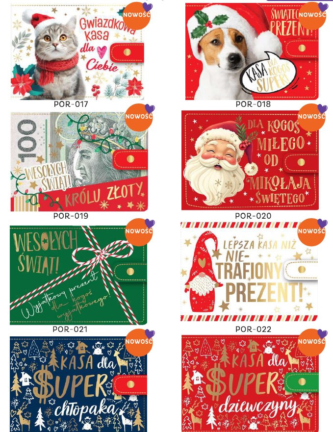 Portfelik prezentowy POR mix okazji Passion Cards